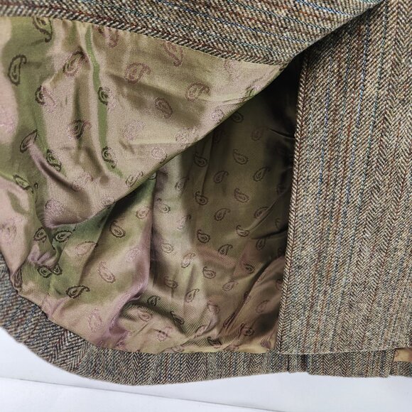 Vintage Cockatoo Brand Herringbone Mens Coat NWT Size Medium - Picture 6 of 11